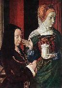 Master of Moulins Mary Magdalen and a Donator France oil painting artist